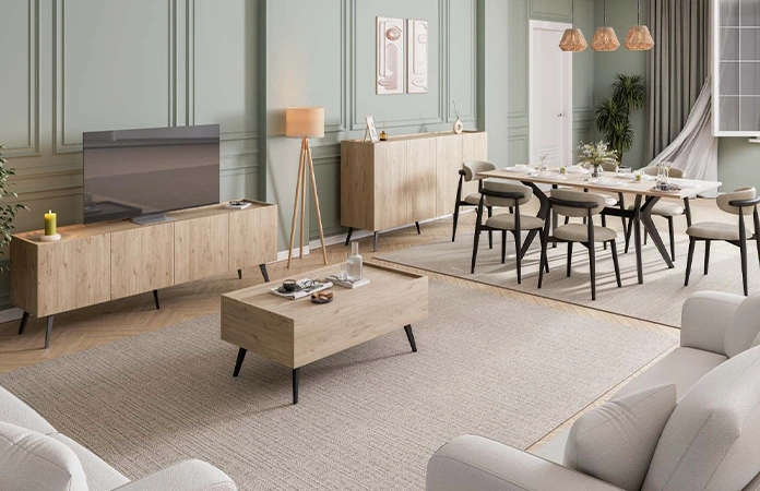 salon dekorasyonu renk trendleri: modern ve uyumlu salonlar için